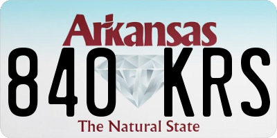 AR license plate 840KRS