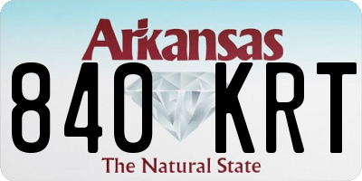 AR license plate 840KRT