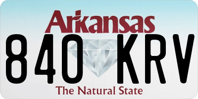 AR license plate 840KRV