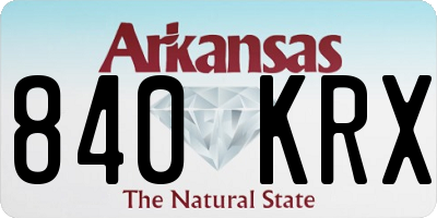 AR license plate 840KRX