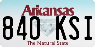 AR license plate 840KSI