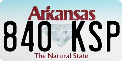 AR license plate 840KSP