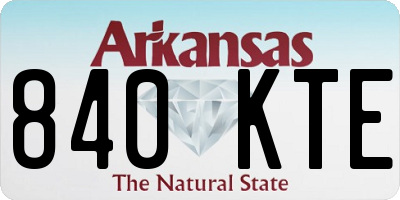 AR license plate 840KTE