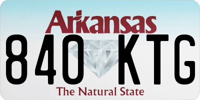 AR license plate 840KTG