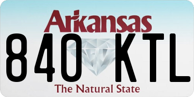 AR license plate 840KTL