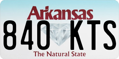 AR license plate 840KTS