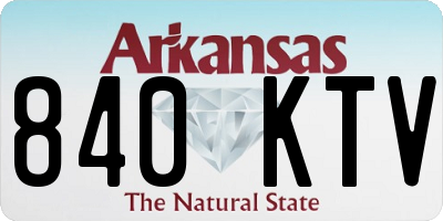 AR license plate 840KTV