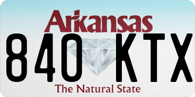 AR license plate 840KTX