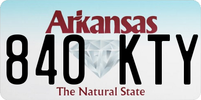 AR license plate 840KTY