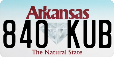 AR license plate 840KUB
