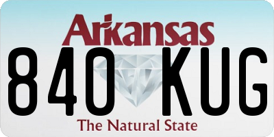 AR license plate 840KUG