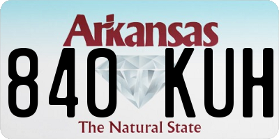 AR license plate 840KUH