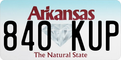 AR license plate 840KUP