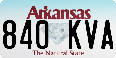 AR license plate 840KVA