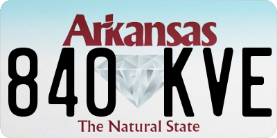 AR license plate 840KVE