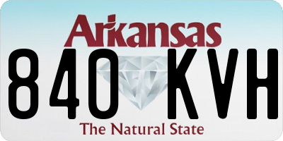 AR license plate 840KVH