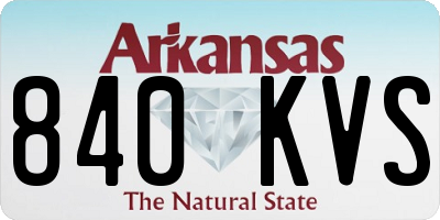 AR license plate 840KVS