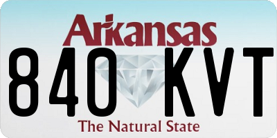 AR license plate 840KVT