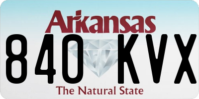 AR license plate 840KVX