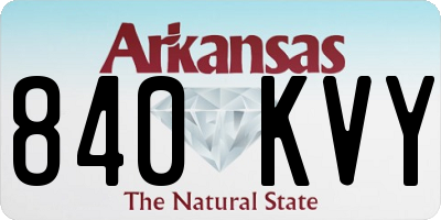 AR license plate 840KVY