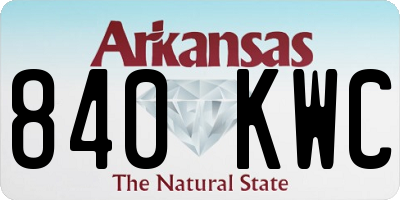 AR license plate 840KWC