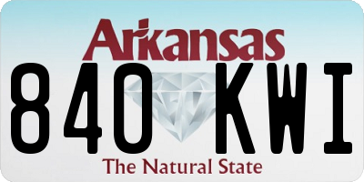 AR license plate 840KWI
