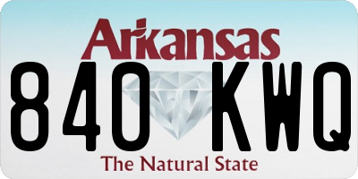 AR license plate 840KWQ