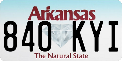 AR license plate 840KYI