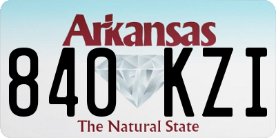 AR license plate 840KZI