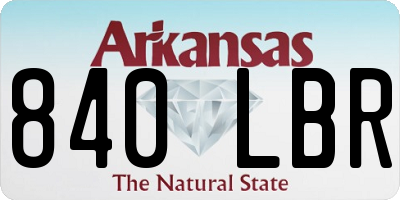 AR license plate 840LBR