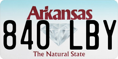 AR license plate 840LBY