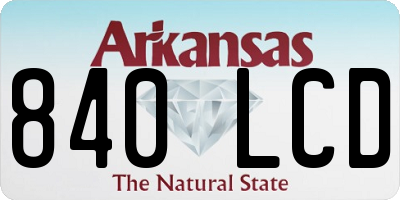 AR license plate 840LCD