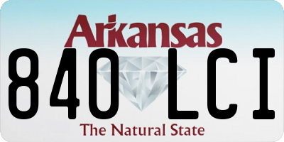 AR license plate 840LCI