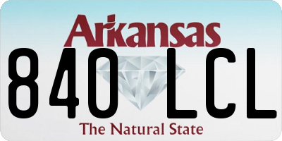 AR license plate 840LCL