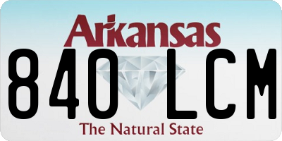 AR license plate 840LCM