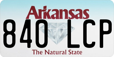 AR license plate 840LCP