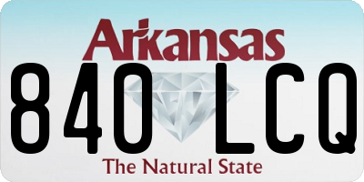 AR license plate 840LCQ