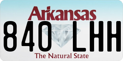 AR license plate 840LHH