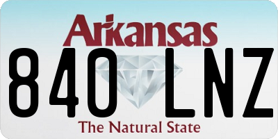 AR license plate 840LNZ