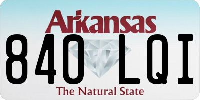 AR license plate 840LQI