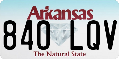 AR license plate 840LQV