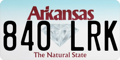 AR license plate 840LRK