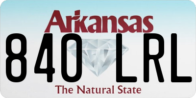 AR license plate 840LRL
