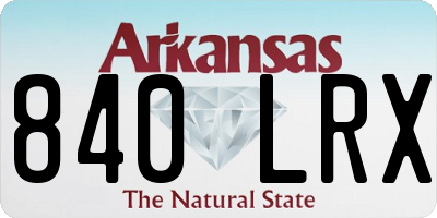 AR license plate 840LRX