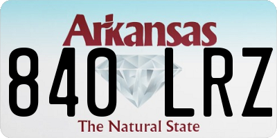 AR license plate 840LRZ