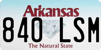 AR license plate 840LSM