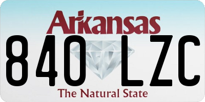 AR license plate 840LZC