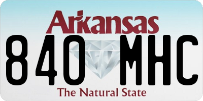 AR license plate 840MHC