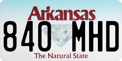 AR license plate 840MHD