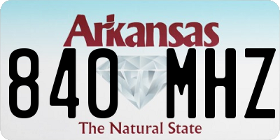 AR license plate 840MHZ